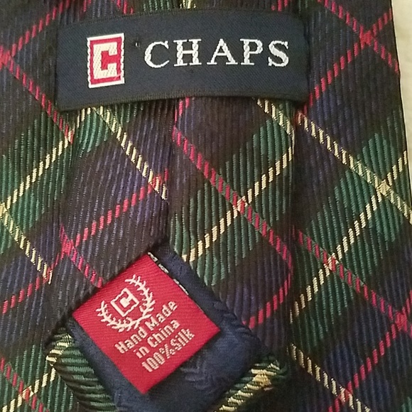 Chaps 100% Silk Tie. Brand NWOT. - Picture 3 of 3